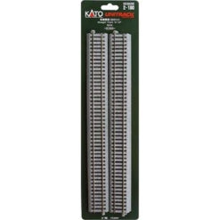Kato 2-180 - 369mm (14 1/2") Straight Track [4 Pcs] - HO Scale