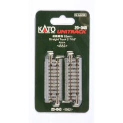 Kato 20-040 - 62mm (2 7/16") Straight Track [4 Pcs] - N Scale