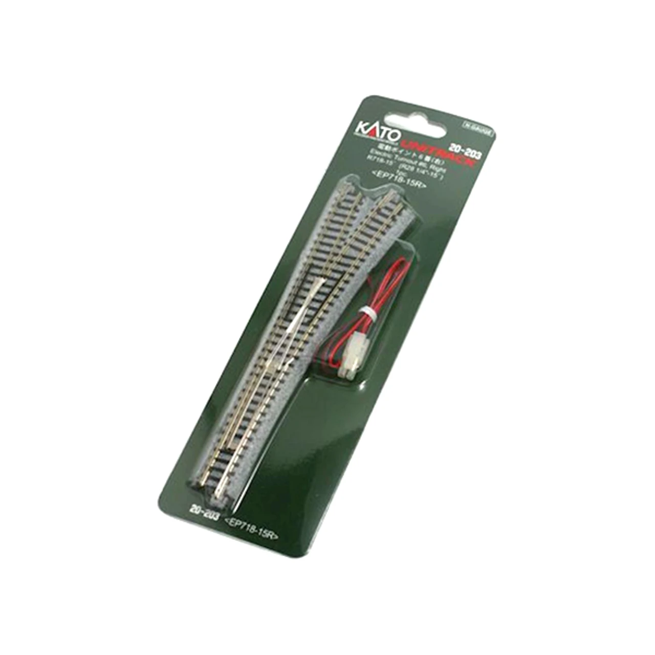 Kato 20-203 - #6 Right Turnout With 718mm (28 1/4") Radius Curve - N Scale 1 Kato 20-203 - #6 Right Turnout With 718mm (28 1/4") Radius Curve - N Scale