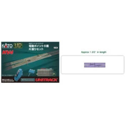 Kato 3-114 - HV4 Interchange Track Set W/ #6 Electric Turnouts - HO Scale