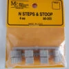 Micro Engineering 80-203 - Steps & Stoop 4pcs - N Scale