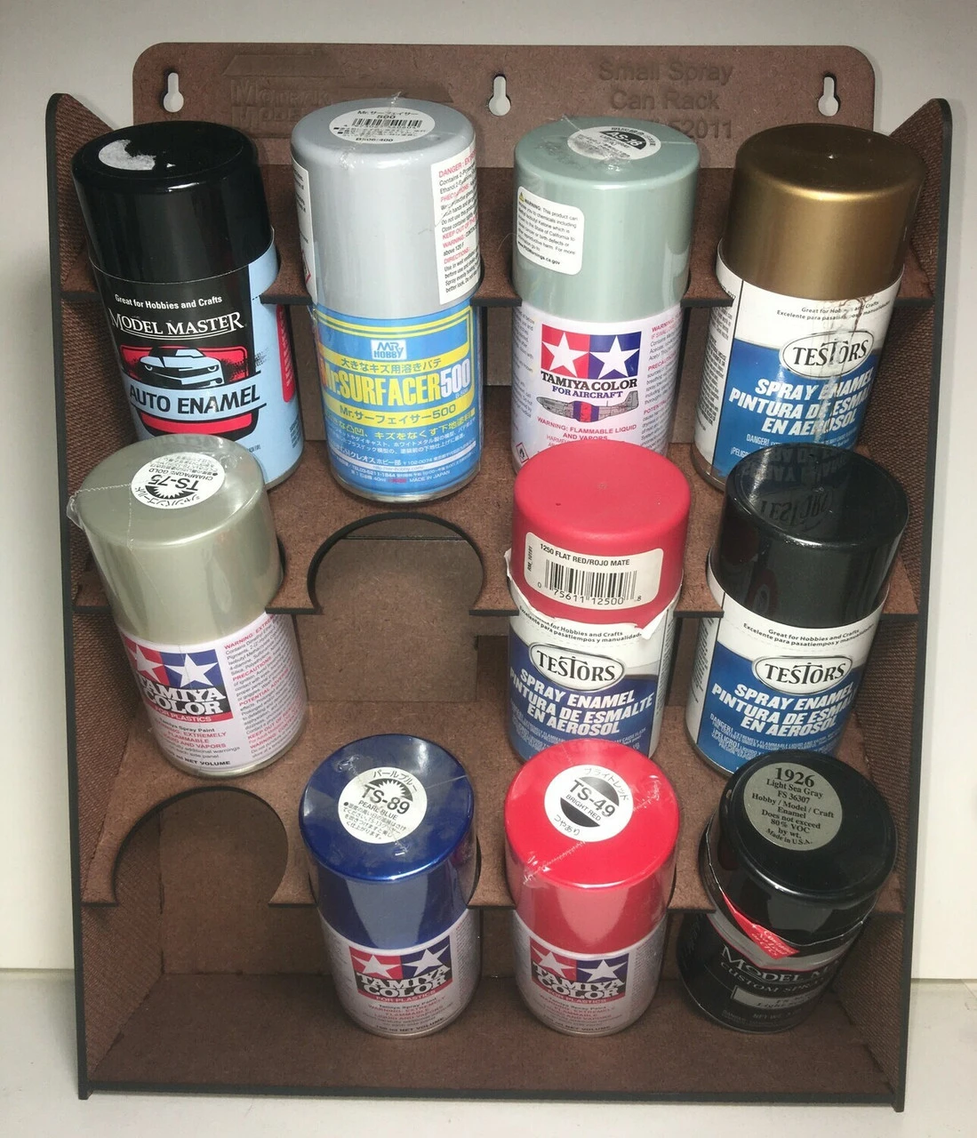 Motrak Models 52011 - Spray Can Paint Rack - 3oz Cans - 12 Cans - Multi Scale Kit 1 Motrak Models 52011 - Spray Can Paint Rack - 3oz Cans - 12 Cans - Multi Scale Kit