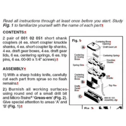 Micro-Trains 00102051 - BMC Short Shank Kato Dash9 (2004) Unassembled - 2 Pair