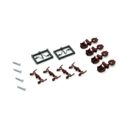 Micro-Trains 00122300 - True-Scale Short Shank Coupler (Brown) (1300-B) - 2 Pair