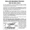 Micro-Trains 00302030 - Roller Bearing Trucks Without Couplers (1031) 1 Pair