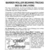Micro-Trains 00302040 - Barber Roller Bearing Trucks Without Couplers (1036) 1 Pair