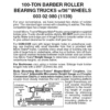 Micro-Trains 00302080 - 100-Ton Barber Roller Bearing Trucks W/36â€ Wheels (1139) 1 Pair