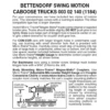 Micro-Trains 00302140 - Bettendorf Swing Motion Trucks Without Couplers (1184) 1 Pair