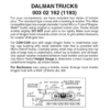 Micro-Trains 00302162 - Dalman Trucks With Medium Extension Couplers (1193) 1 Pair
