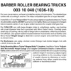 Micro-Trains 00310040 - Barber Roller Bearing Trucks Without Couplers (1036-10) 10 Pair