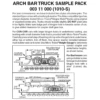 Micro-Trains 00311000 - Arch Bar Trucks Sampler Pack (1010-S) 2 Pair