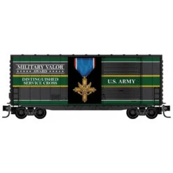 Micro-Trains Line 10100769 - 40' Hy-Cube Box Car, Single Door Military Valor Award - US Army Distinguished Service Cross - N Scale