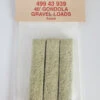 Micro-Trains Line 49943939 - 40' Gravel Loads 3pkg - N Scale