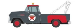 Classic Metal Works 30638 - 1957 Chevrolet Stepside Tow Truck - Assembled - Mini Metals(R) -- Texaco (gray, Red, White) - HO Scale