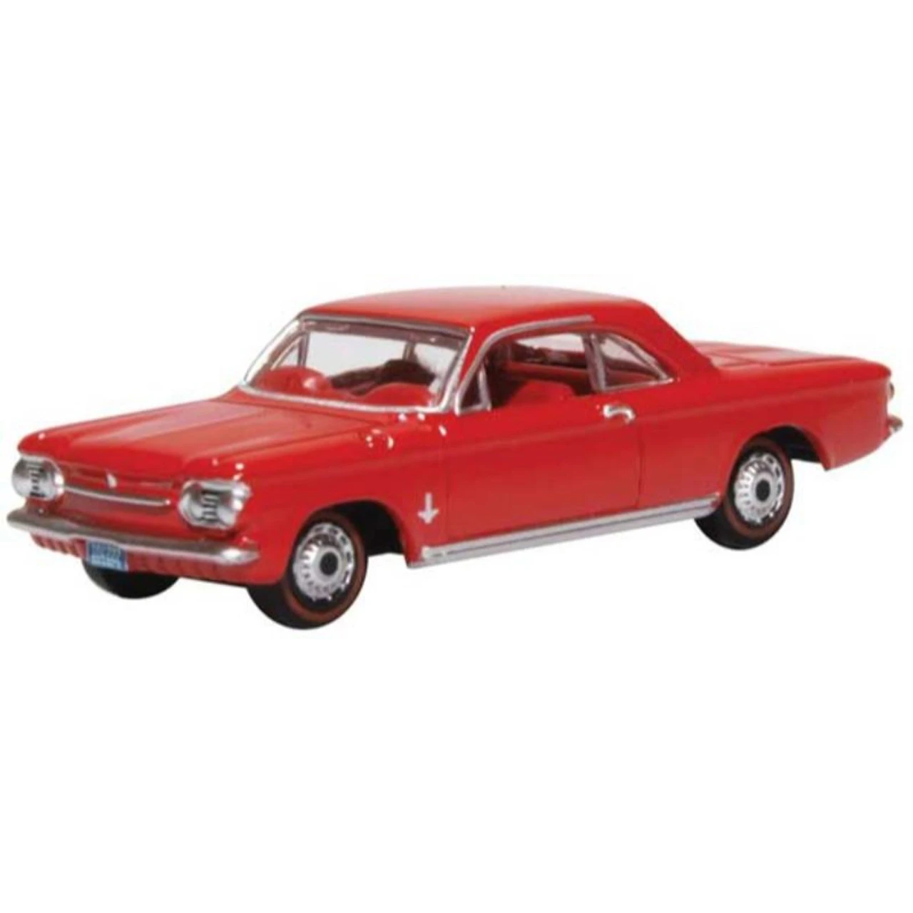 Oxford Diecast Oxford 87CH63002 - 1963-1970 Chevrolet Corvair Coupe Riverside Red - Assembled - HO Scale 1 Oxford Diecast Oxford 87CH63002 - 1963-1970 Chevrolet Corvair Coupe Riverside Red - Assembled - HO Scale