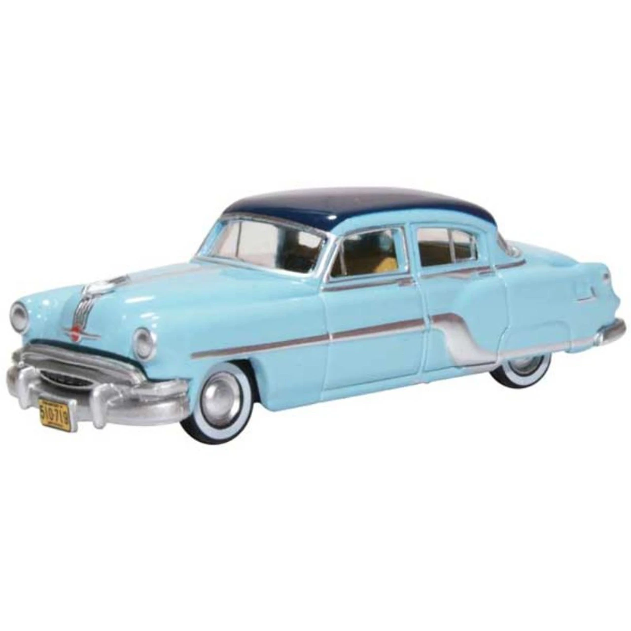 Oxford Diecast Oxford 87PC54001 - 1954-1965 Pontiac Chieftain 4-Door Sedan Mayfair Blue, San Marino Blue - Assembled - HO Scale 1 Oxford Diecast Oxford 87PC54001 - 1954-1965 Pontiac Chieftain 4-Door Sedan Mayfair Blue, San Marino Blue - Assembled - HO Scale