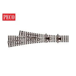 PECO SL-E399F - Code 55 Asymetric 3 Way Turnout (Electrofrog) - N Scale