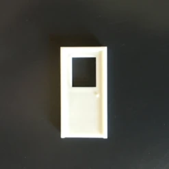 Pikestuff 541-1103 - Personnel Door With Window (3 Each) - HO Scale Kit