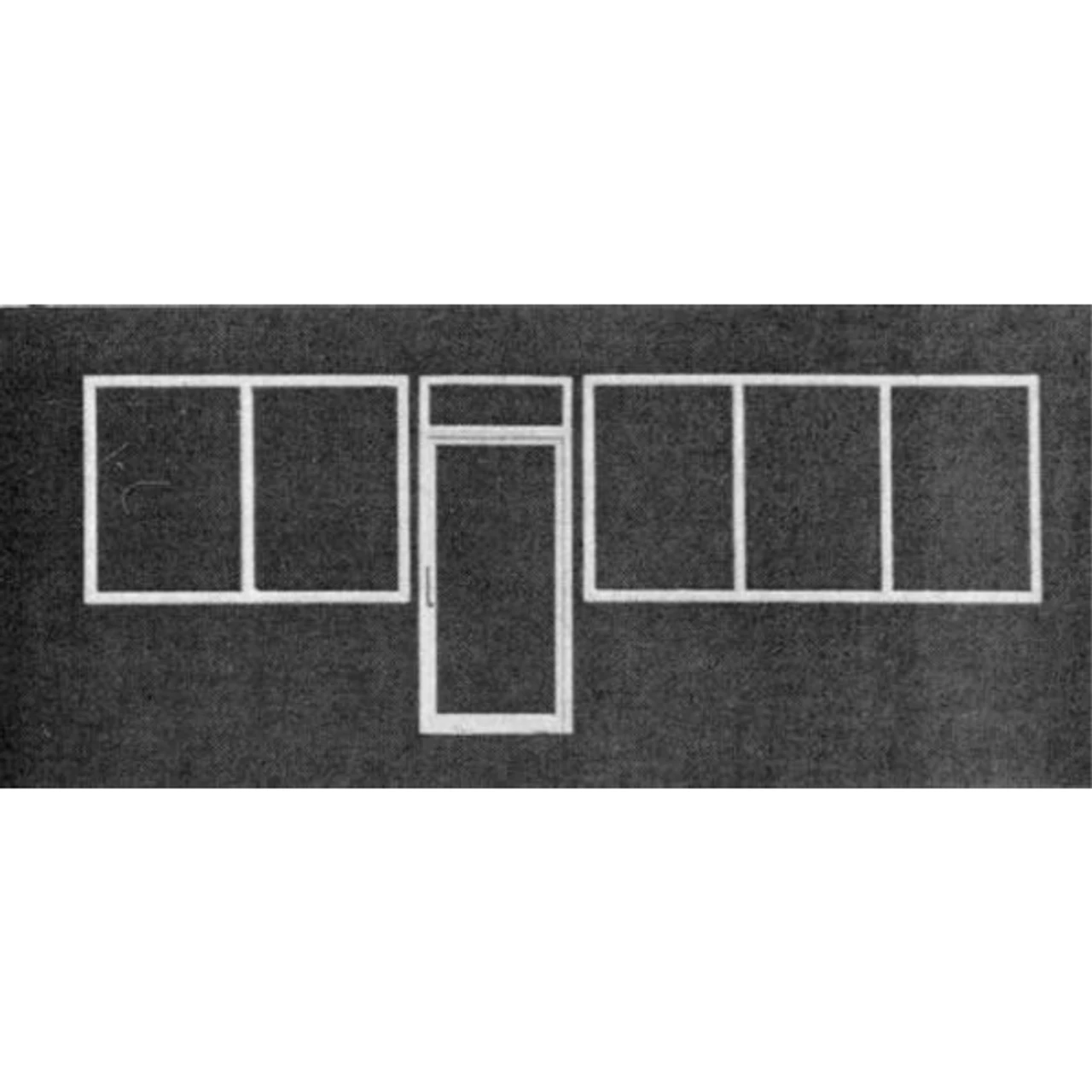 Pikestuff 541-1106 - Store Front Windows & Door - HO Scale Kit 1 Pikestuff 541-1106 - Store Front Windows & Door - HO Scale Kit