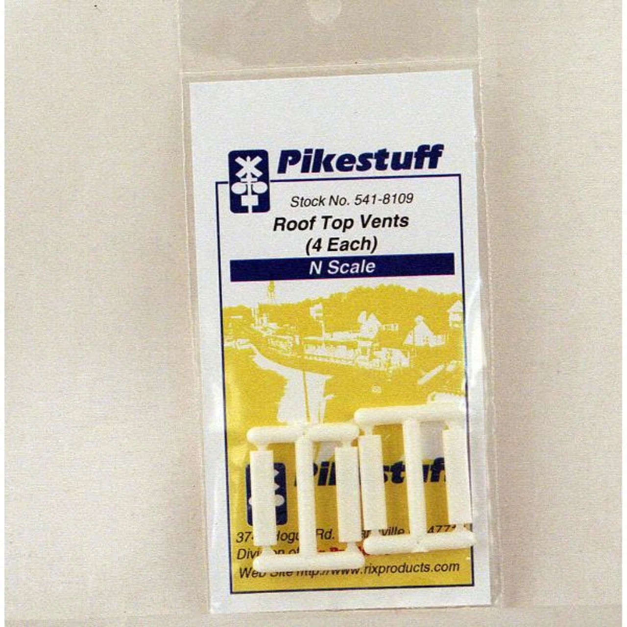 Pikestuff 541-8109 - Roof Top Vents (4 Each) - N Scale Kit 1 Pikestuff 541-8109 - Roof Top Vents (4 Each) - N Scale Kit
