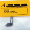 A-Line 29220 - Blackened Brass Chain 12", 27 Links Per Inch