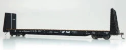 Rapido 147002A - Marine Industries 66' Bulkhead Flatcar Canadian Pacific (CP) 317508 - HO Scale