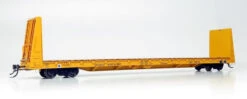 Rapido 147007A - Marine Industries 66' Bulkhead Flatcar Ontario Northland (ONT) 10545 - HO Scale