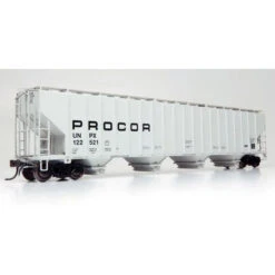 Rapido 157005-01 - Procor 5820 Covered Hopper: UNPX - Procor Low Black Solid Procor (UNPX) 122392 - HO Scale