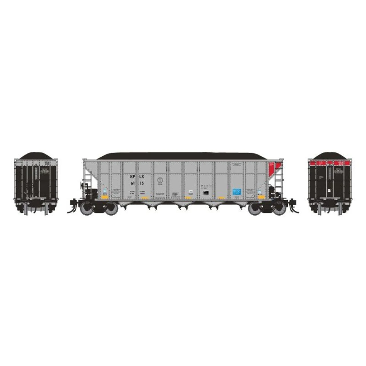 Rapido 169016A-3 - Autoflood III Coal Hopper KPLX 6184 - HO Scale 1 Rapido 169016A-3 - Autoflood III Coal Hopper KPLX 6184 - HO Scale