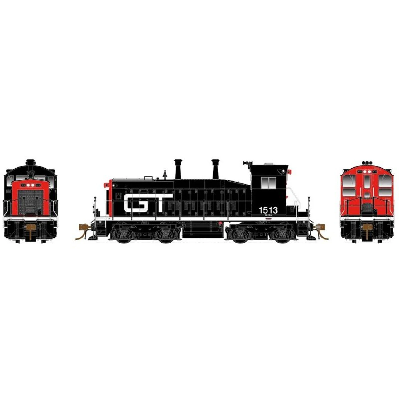Rapido 27027 - SW1200 Grand Trunk Western (GTW) 1519 - HO Scale 1 Rapido 27027 - SW1200 Grand Trunk Western (GTW) 1519 - HO Scale