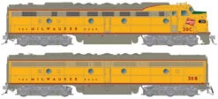 Rapido 28557 - EMD E8A, E8B W/ LokSound 5 Sound & DCC Milwaukee Road (MILW) 34A, 34B - HO Scale