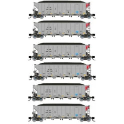 Rapido 538033 - Autoflood III Coal Hopper (6 Car Set) FirstEnergy Corp (FEPX) - N Scale