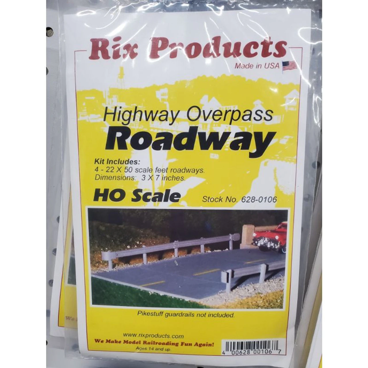 Rix Products 106 - Highway Overpass Roadway - HO Scale Kit 1 Rix Products 106 - Highway Overpass Roadway - HO Scale Kit