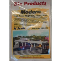 Rix Products 163 - Modern 150' Highway Overpass With Piers - N Scale
