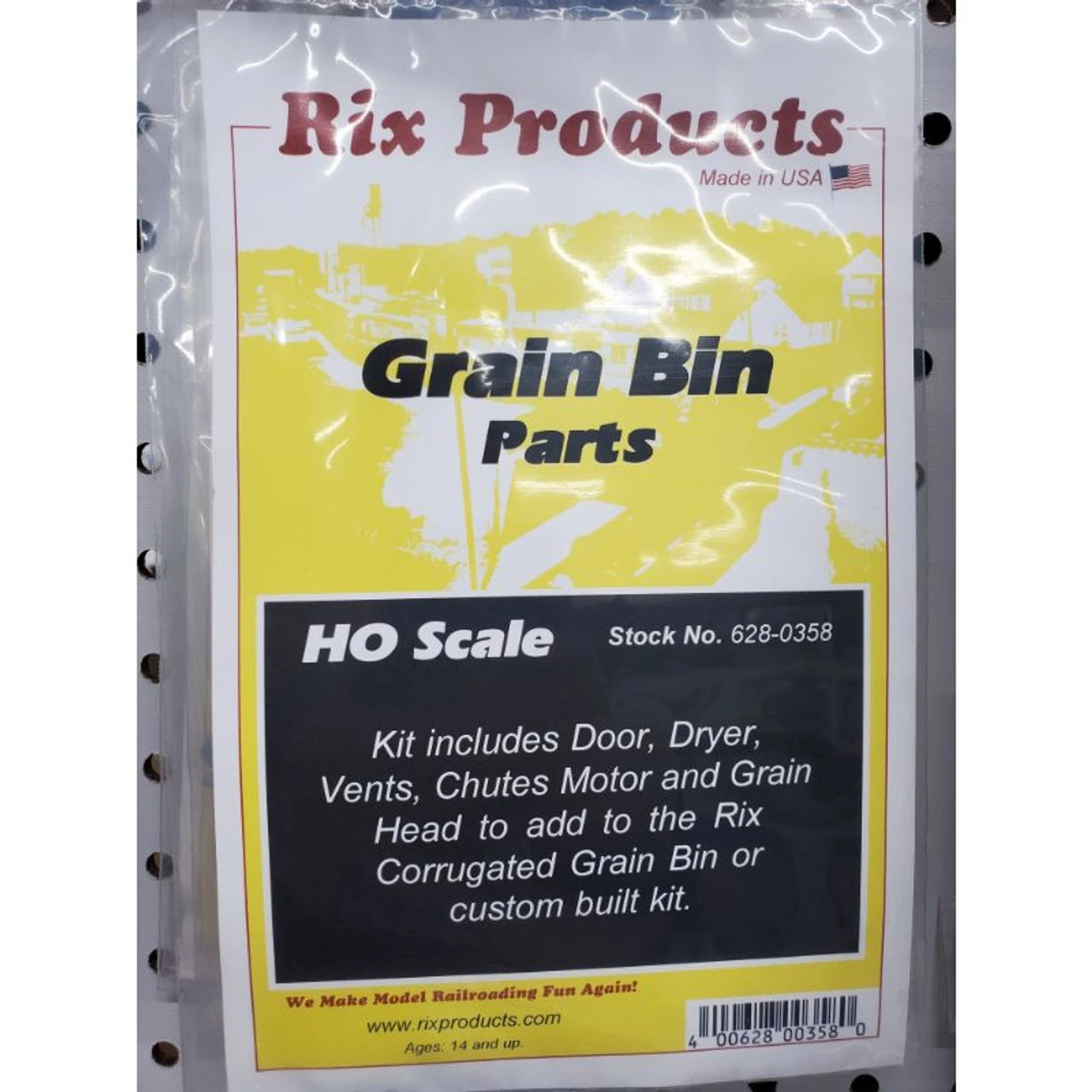 Rix Products 0358 - Grain Bin Parts Pack - HO Scale Kit 1 Rix Products 0358 - Grain Bin Parts Pack - HO Scale Kit