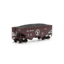 Athearn Roundhouse 1288 - 34' 2-Bay Offset Open Hopper Great Northern (GN) 73201 - HO Scale