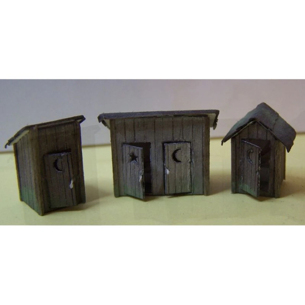 RslaserKits 3010 - Outhouses (3 Pack) - N Scale Kit 1 RslaserKits 3010 - Outhouses (3 Pack) - N Scale Kit