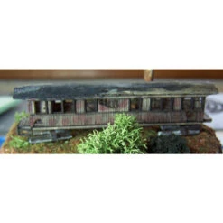 RslaserKits 3017 - Derelict Passenger Car - N Scale Kit