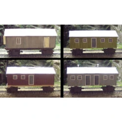 RslaserKits 3051 - Consolidated Timber Camp Shacks - N Scale Kit