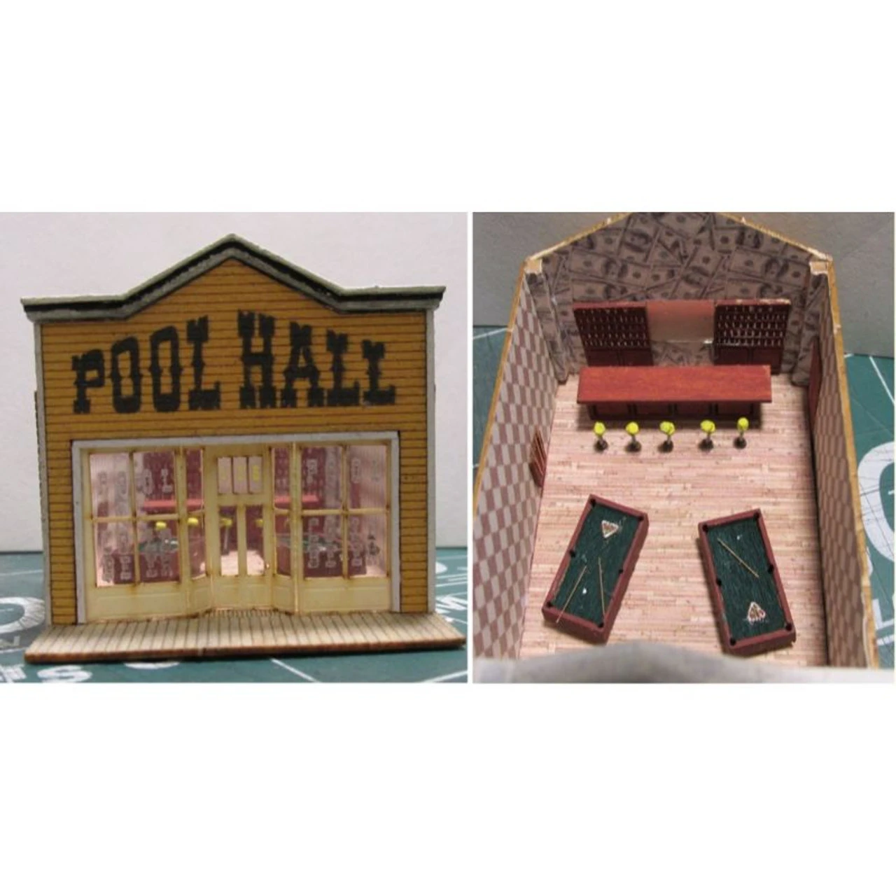 RslaserKits 3068 - Pool Hall - N Scale Kit 1 RslaserKits 3068 - Pool Hall - N Scale Kit