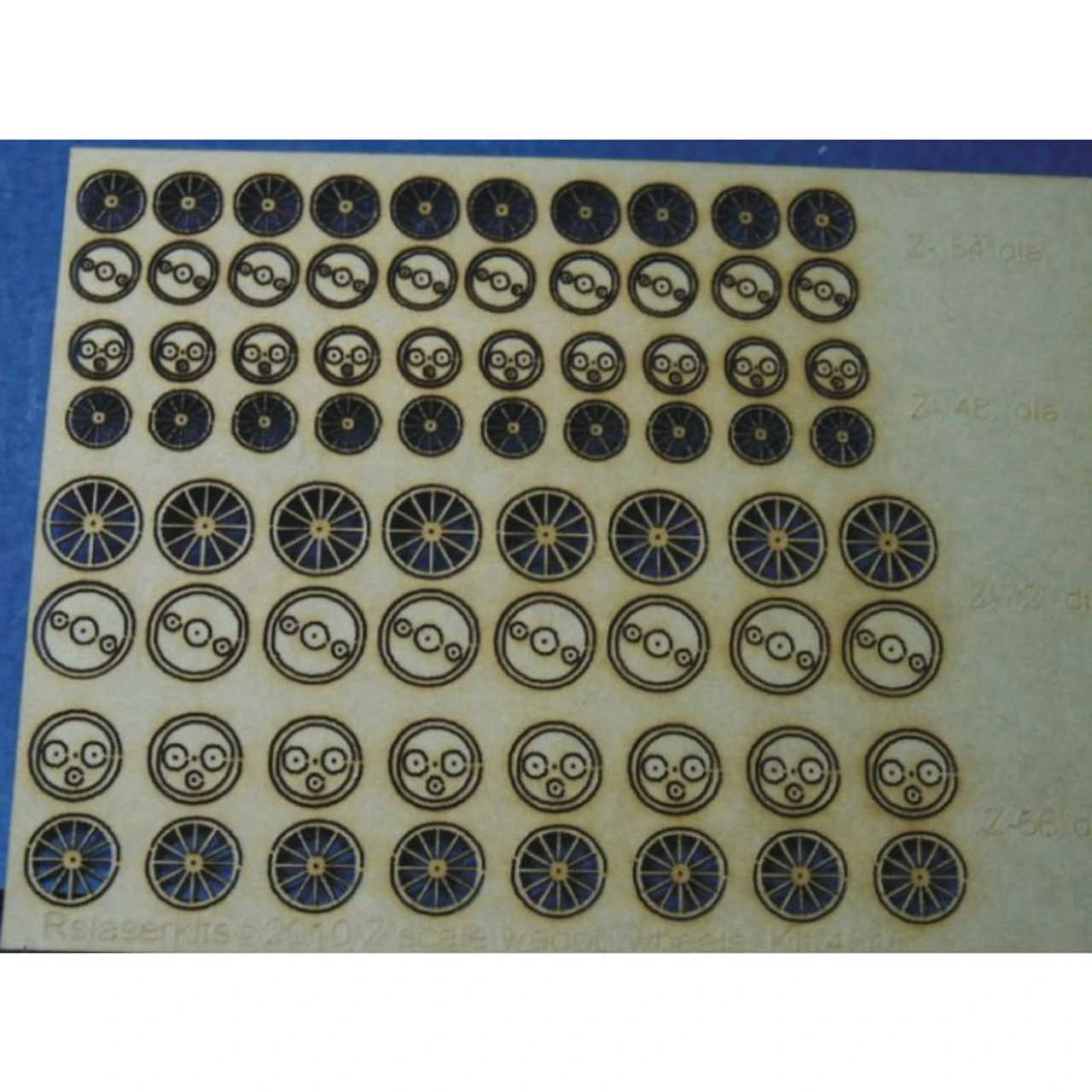 RslaserKits 3516 - Wagon Wheels (32 Assortment Pack) - N Scale Kit 1 RslaserKits 3516 - Wagon Wheels (32 Assortment Pack) - N Scale Kit