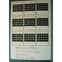 RslaserKits 3983 - 9 - 12x14 Service Doors - N Scale Kit