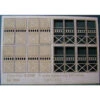 RslaserKits 3986 - 4 Square Top Engine House Doors - N Scale Kit