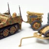 Tamiya 32502 - Kettenkrad W/ Cart & Goliath Vehicle Germany - 1:48 Scale Kit