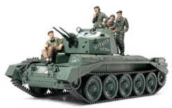 Tamiya 32546 - Crusader MK III AA Tank W/ 4 Figures Great Britain - 1:48 Scale Kit