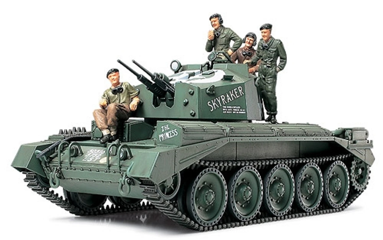 Tamiya 32546 - Crusader MK III AA Tank W/ 4 Figures Great Britain - 1:48 Scale Kit 1 Tamiya 32546 - Crusader MK III AA Tank W/ 4 Figures Great Britain - 1:48 Scale Kit