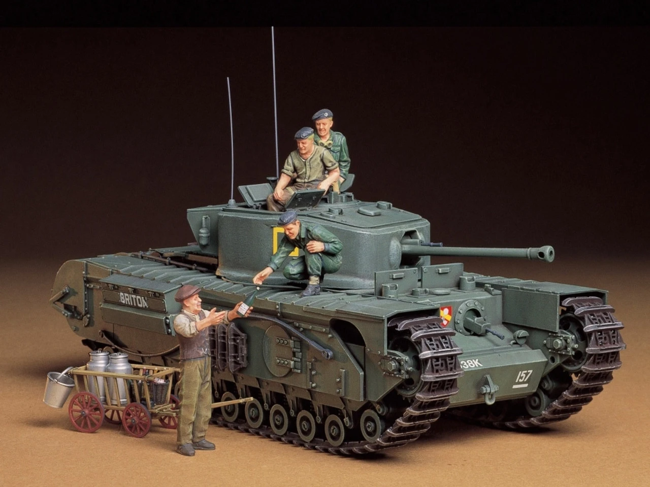Tamiya 35210 - British Churchill Mk.VII Great Britain - 1:35 Scale Kit 1 Tamiya 35210 - British Churchill Mk.VII Great Britain - 1:35 Scale Kit