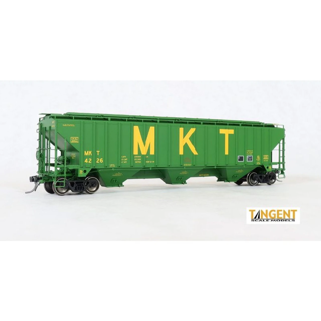 Tangent Scale Models 11220-09 - “Original 12-1979″ PS4750 Covered Hopper Missouri-Kansas-Texas (MKT) 4226 - HO Scale 1 Tangent Scale Models 11220-09 - “Original 12-1979″ PS4750 Covered Hopper Missouri-Kansas-Texas (MKT) 4226 - HO Scale