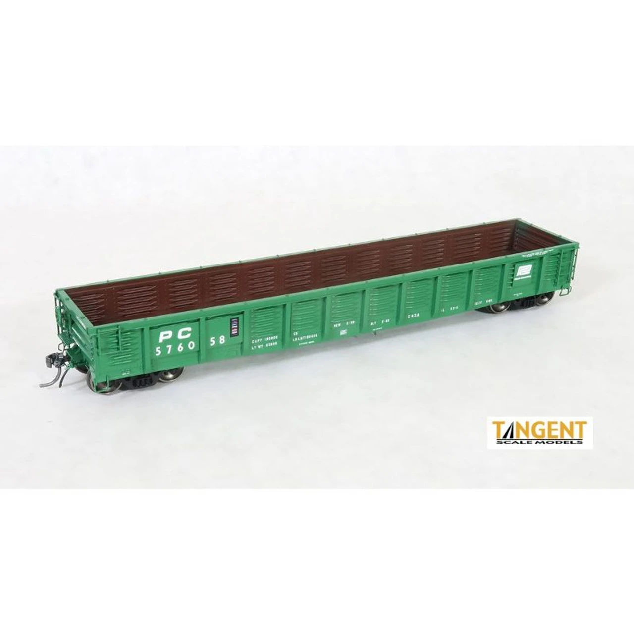 Tangent Scale Models 17018-01 - As Delivered G43A 2-1968 Gondola Penn Central (PC) 576006 - HO Scale 1 Tangent Scale Models 17018-01 - As Delivered G43A 2-1968 Gondola Penn Central (PC) 576006 - HO Scale