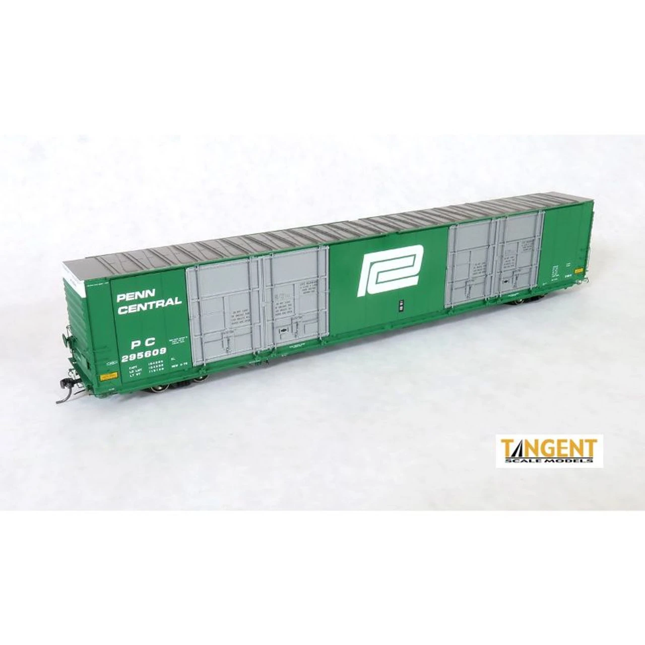 Tangent Scale Models 25513-04 - Greenville 86' Quad Plug Door Boxcar Penn Central (PC) 295614 - HO Scale 1 Tangent Scale Models 25513-04 - Greenville 86' Quad Plug Door Boxcar Penn Central (PC) 295614 - HO Scale